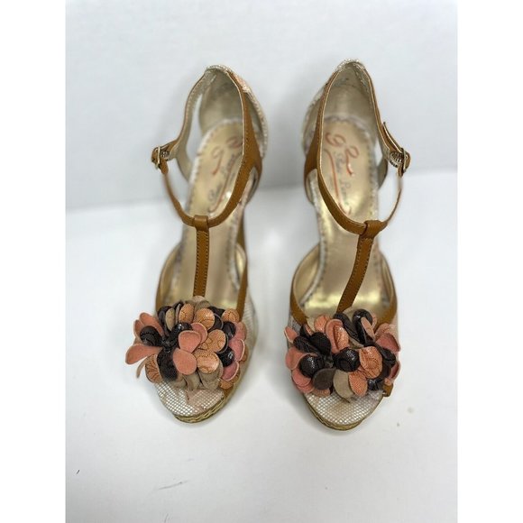 Poetic License 'A Fling Thing'🌸Get ready for spring!Floral Platform Heels, Sz 6 - Picture 4 of 13